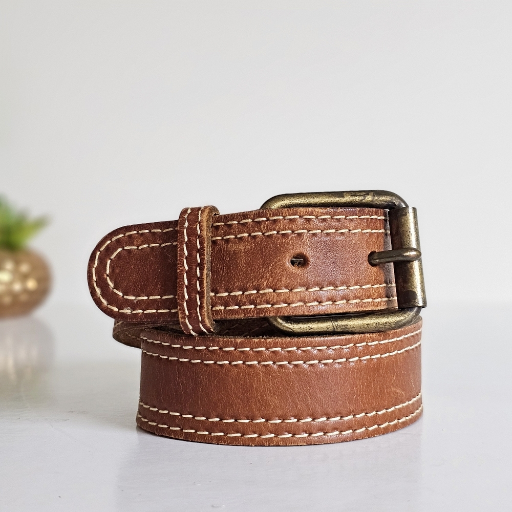 Classic Brown Leather Belt
